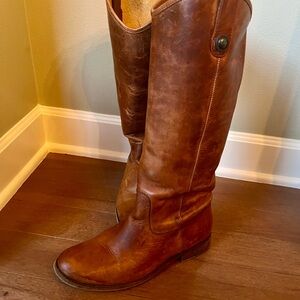 Frye Cognac Leather Boots